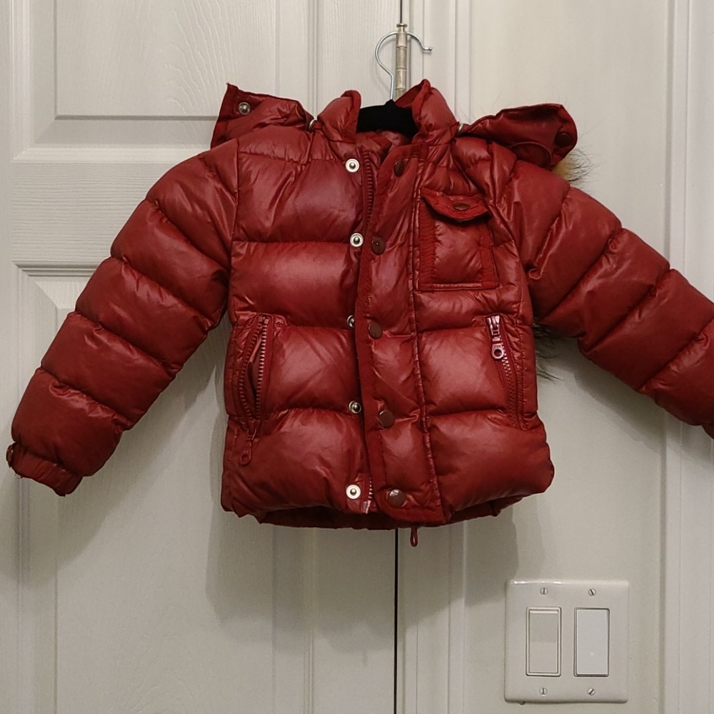 Manteau junior red down coat